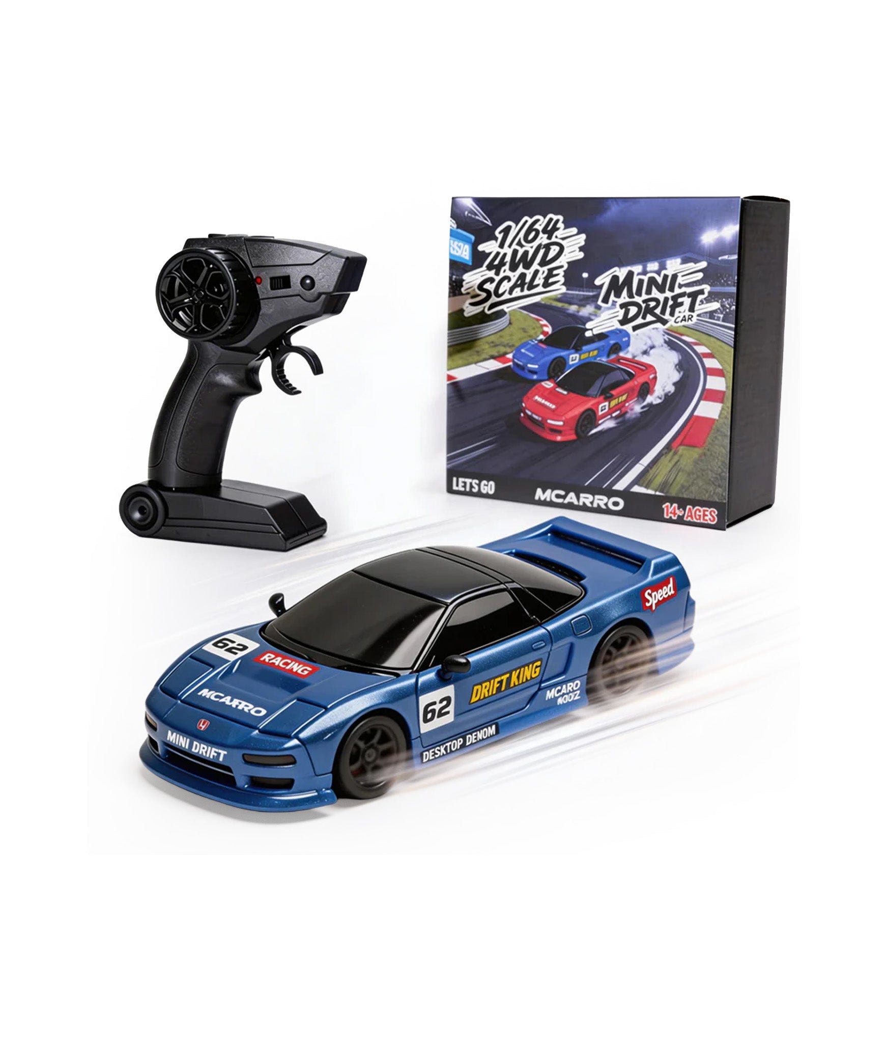 MCARRO MC062 1/64 4WD Drift Car Blue