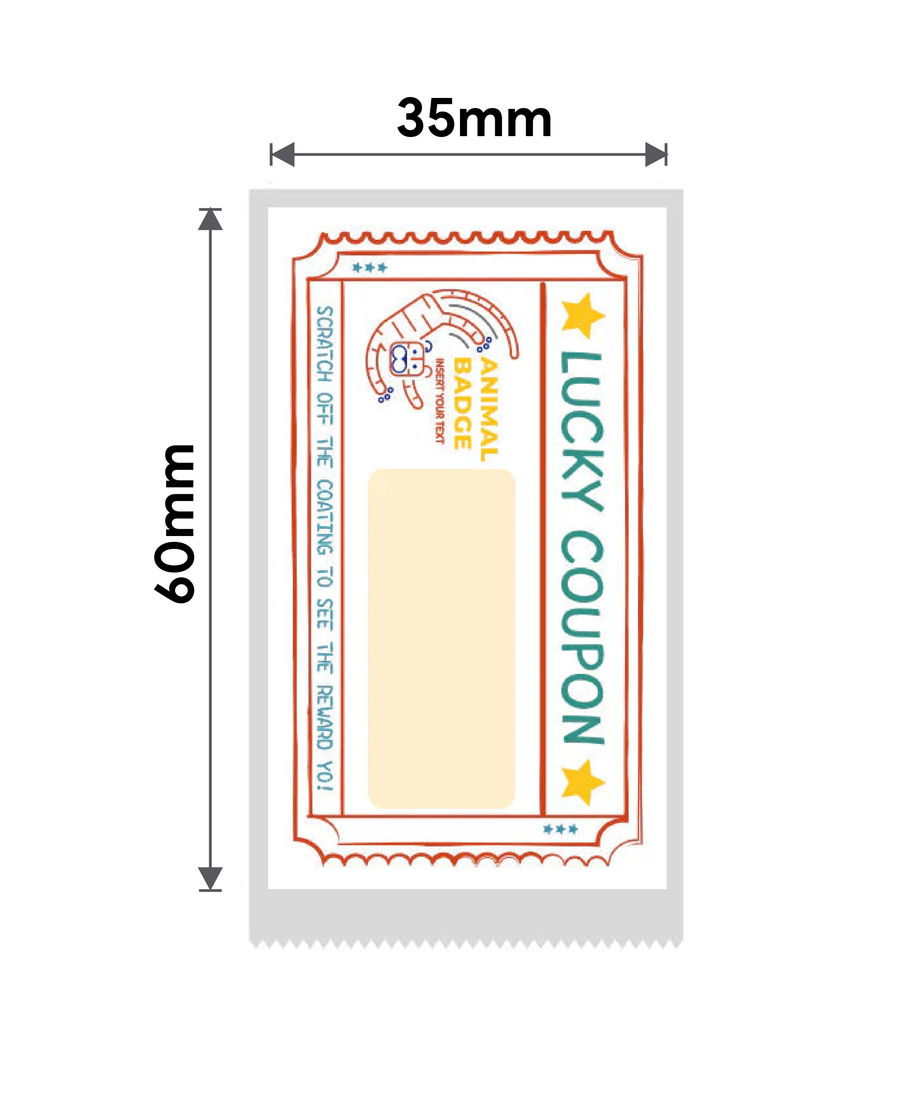 Niimbot TP35*60-115 DIY Scratch off Sticker